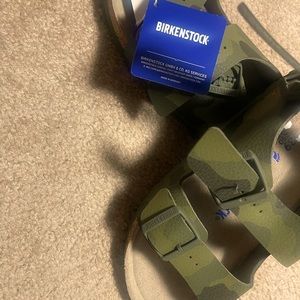 Army fatigue Birkenstock sandals